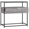 vidaXL Τραπέζι Κονσόλα Γκρι Sonoma 75x40x75 εκ. Επεξεργασμένο Ξύλο