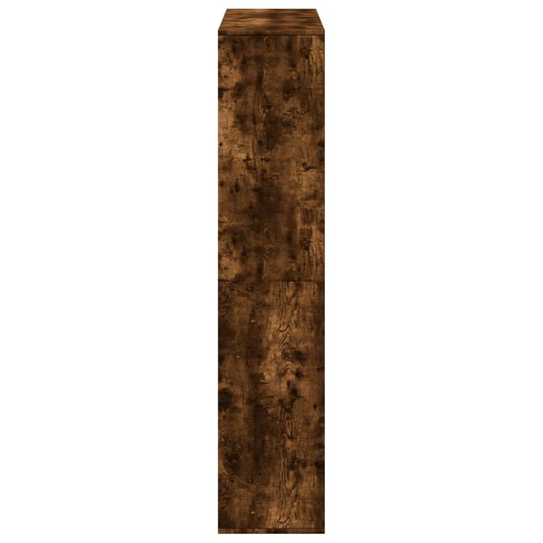 vidaXL Βιβλιοθήκη Καπνιστή Δρυς 100x33x156,5εκ. από Επεξεργασμένο Ξύλο