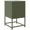 vidaXL Κομοδίνα 2 τεμ. Πράσινο Λαδί 36x39x60,5 εκ. από Χάλυβα