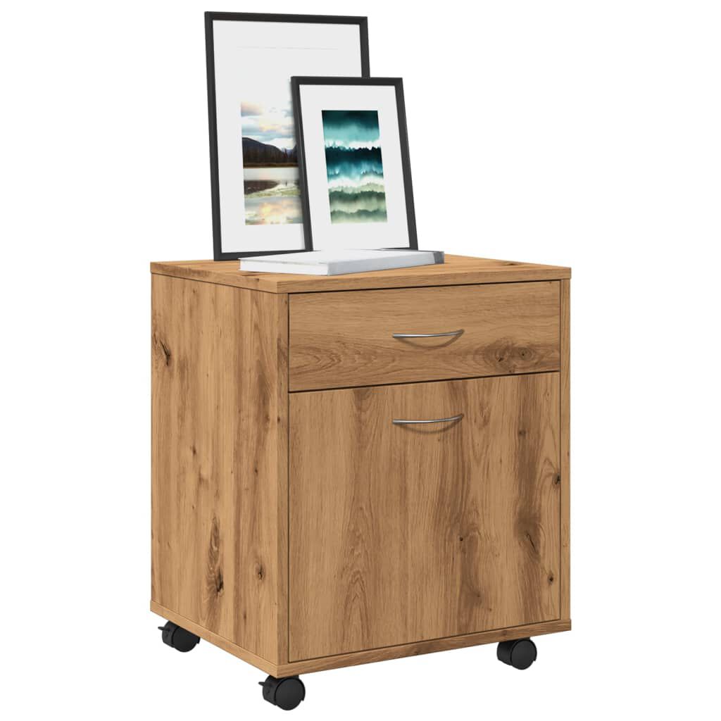 vidaXL Τροχήλατο ντουλάπι Artisan Oak 45x38x54 cm Κατασκευασμένο ξύλο