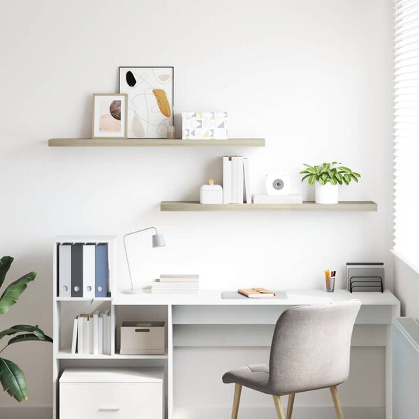 vidaXL &Rho;ά&phi;&iota;&alpha; &Tau;&omicron;ί&chi;&omicron;&upsilon; 2 &tau;&epsilon;&mu;. &Chi;&rho;ώ&mu;&alpha; &Delta;&rho;&upsilon;ό&sigmaf; 120 x 23,5 x 3,8 &epsilon;&kappa;. MDF