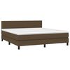 vidaXL &Kappa;&rho;&epsilon;&beta;ά&tau;&iota; Boxspring &mu;&epsilon; &Sigma;&tau;&rho;ώ&mu;&alpha; & LED &Sigma;&kappa;.&Kappa;&alpha;&phi;έ 180x200&epsilon;&kappa;. &Upsilon;&phi;&alpha;&sigma;&mu;ά&tau;&iota;&nu;&omicron;