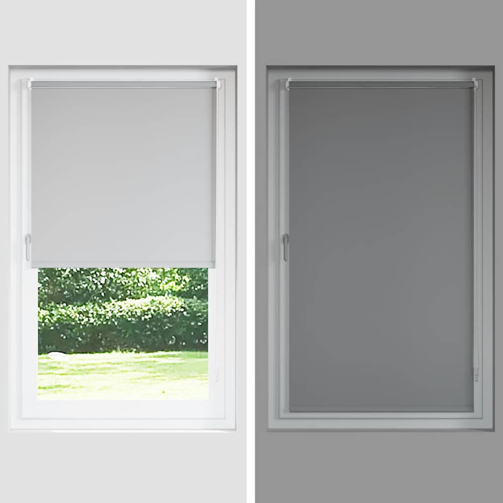 vidaXL Ρολέρ Μπλακάουτ γκρί 120x150 cm Πλάτος υφάσματος 116,6 cm