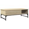 vidaXL Τραπεζάκι Σαλονιού Sonoma Δρυς 100x50x35εκ Επεξ. Ξύλο + Μέταλλο