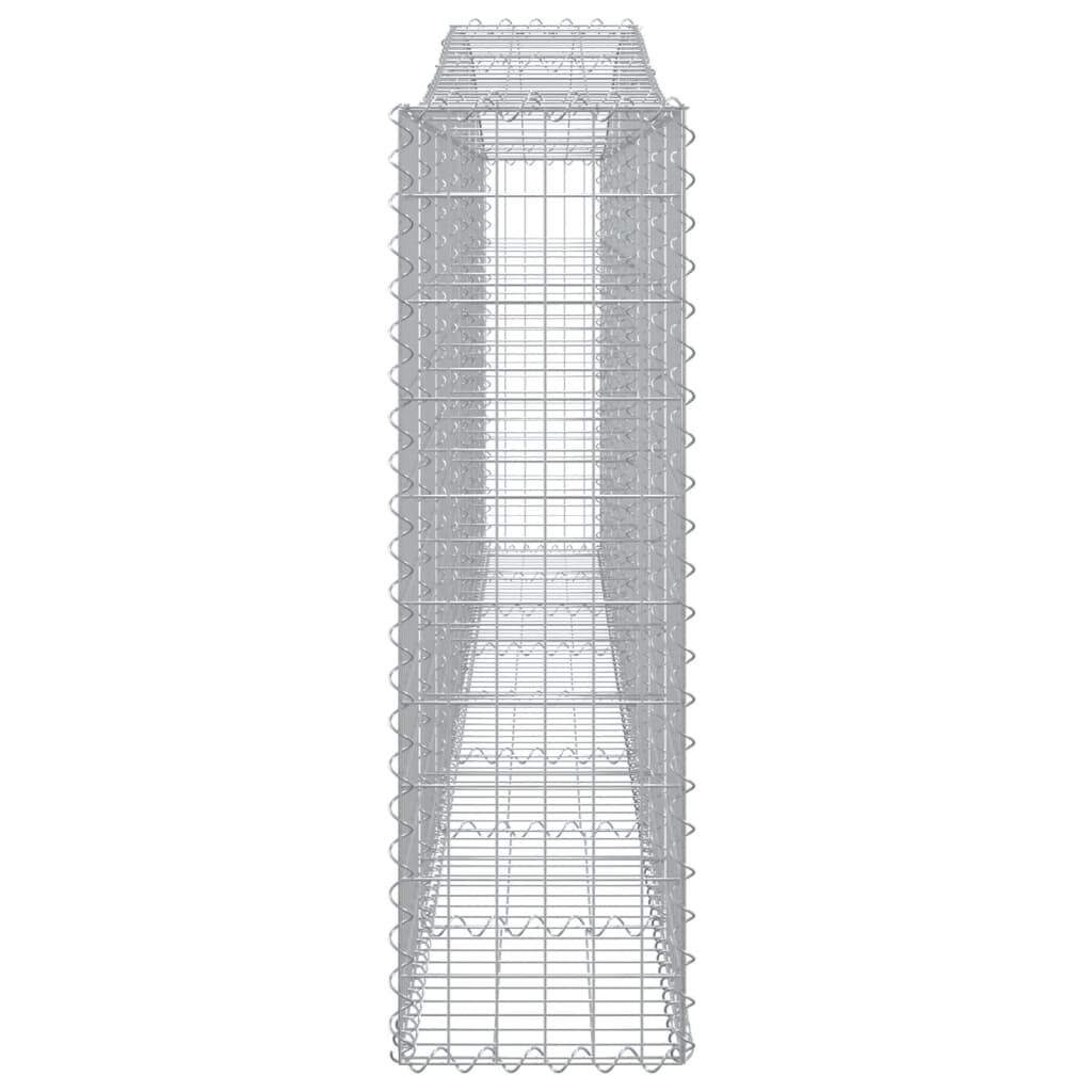 vidaXL Συρματοκιβώτια Τοξωτά 25 τεμ. 400x30x100/120 εκ. Γαλβαν. Ατσάλι
