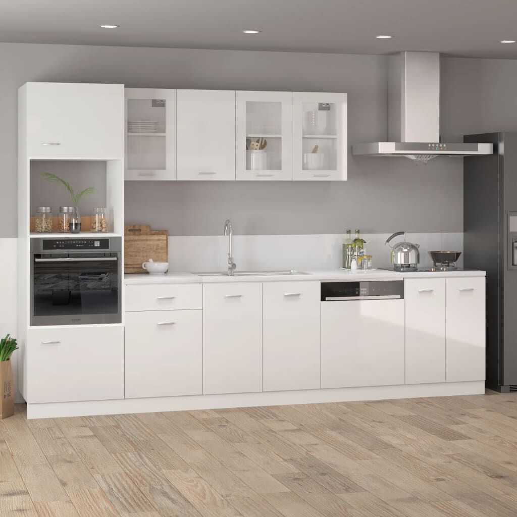 vidaXL Ντουλάπι με Συρτάρι Lyon Γυαλιστερό Λευκό 40x46x81,5εκ.