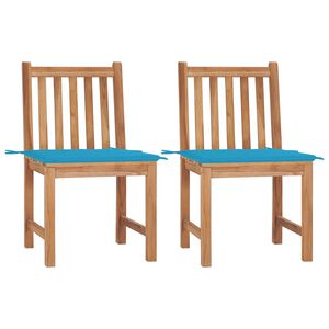 vidaXL &Kappa;&alpha;&rho;έ&kappa;&lambda;&epsilon;&sigmaf; &Kappa;ή&pi;&omicron;&upsilon; 2 &tau;&epsilon;&mu;. &alpha;&pi;ό &Mu;&alpha;&sigma;ί&phi; &Xi;ύ&lambda;&omicron; Teak &mu;&epsilon; &Mu;&alpha;&xi;&iota;&lambda;ά&rho;&iota;&alpha;