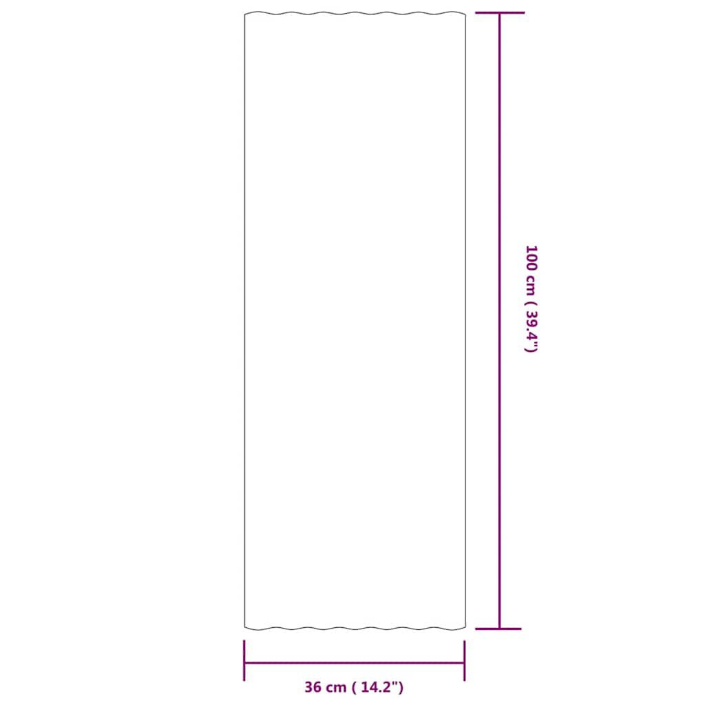vidaXL Πάνελ Οροφής 12 τεμ. Ανθρακί 100x36 εκ Ατσάλινα με Ηλεκτρ. Βαφή