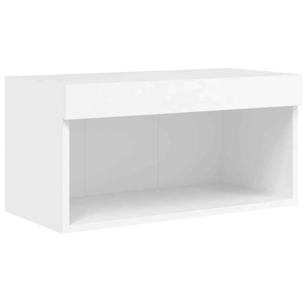 vidaXL Έπιπλο Τηλεόρασης με LED Λευκό 60 x 30 x 30 εκ.