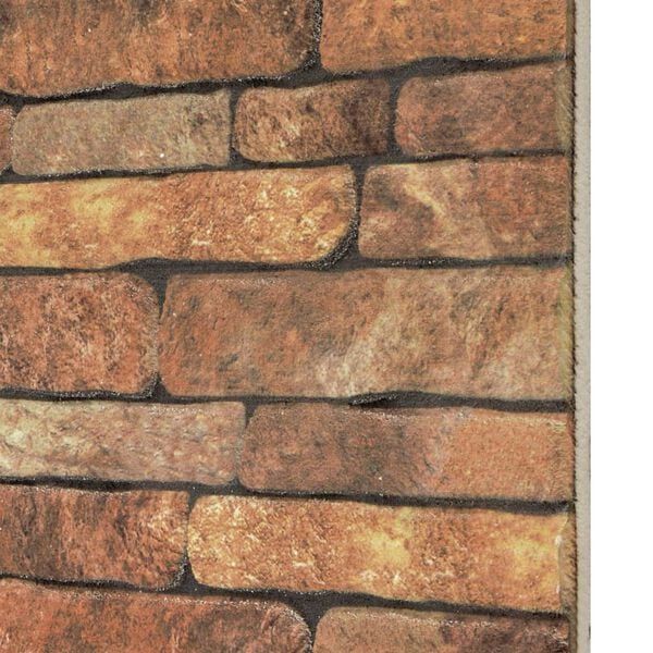 vidaXL Πάνελ Τοίχου 3D 10 τεμ. Σχέδιο Τούβλα Ανοιχτό Καφέ EPS