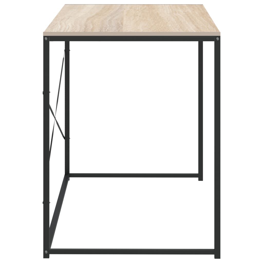 vidaXL Γραφείο Υπολογιστή Μαύρο 110 x 60 x 70 εκ. Επεξεργασμένο Ξύλο
