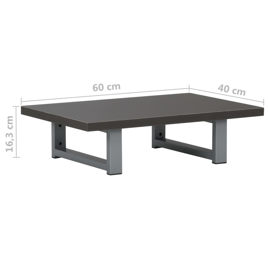 vidaXL Έπιπλο Μπάνιου Γκρι 60 x 40 x 16,3 εκ.