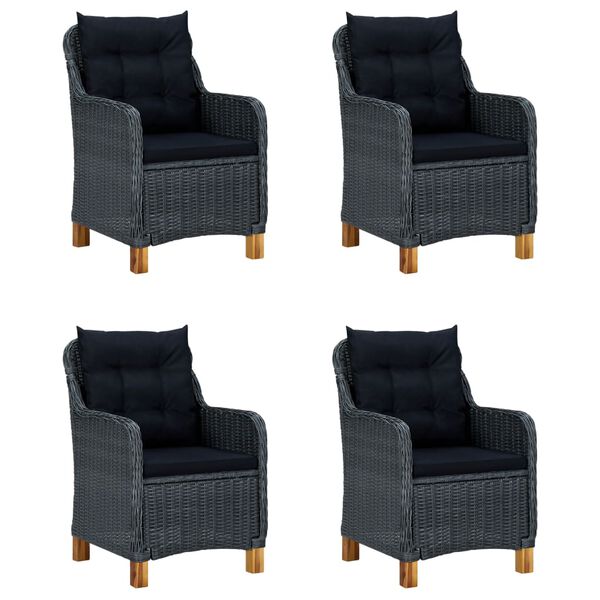 vidaXL &Sigma;&epsilon;&tau; &Tau;&rho;&alpha;&pi;&epsilon;&zeta;&alpha;&rho;ί&alpha;&sigmaf; &Kappa;ή&pi;&omicron;&upsilon; 5 &Tau;&epsilon;&mu;&alpha;&chi;ί&omega;&nu; &Sigma;&kappa;&omicron;ύ&rho;&omicron; &Gamma;&kappa;&rho;&iota;