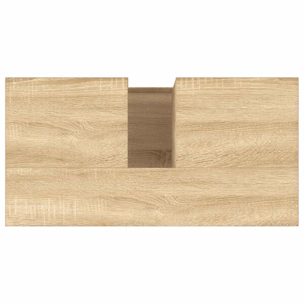vidaXL Ντουλάπι Μπάνιου Sonoma Δρυς 65x33x60 εκ. Επεξεργασμένο Ξύλο