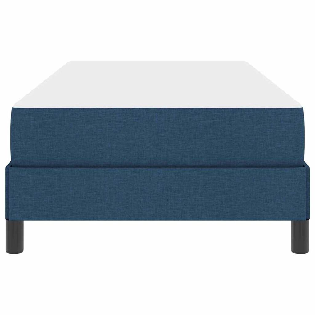 vidaXL Κρεβάτι με ελατήρια με στρώμα Μπλε 90 x 200 cm ύφασμα