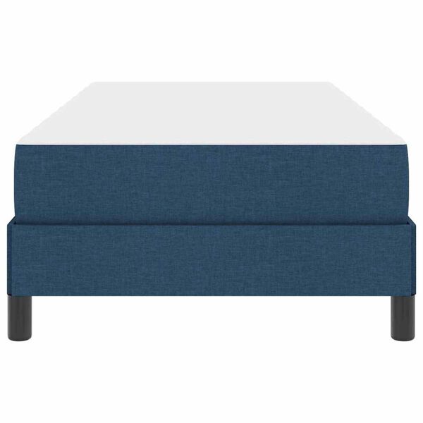 vidaXL Κρεβάτι με ελατήρια με στρώμα Μπλε 90 x 200 cm ύφασμα