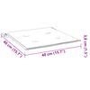 vidaXL Μαξιλάρια Καρέκλας Κήπου 2 τεμ. Κρεμ 40x40x4 εκ. Υφασμάτινα