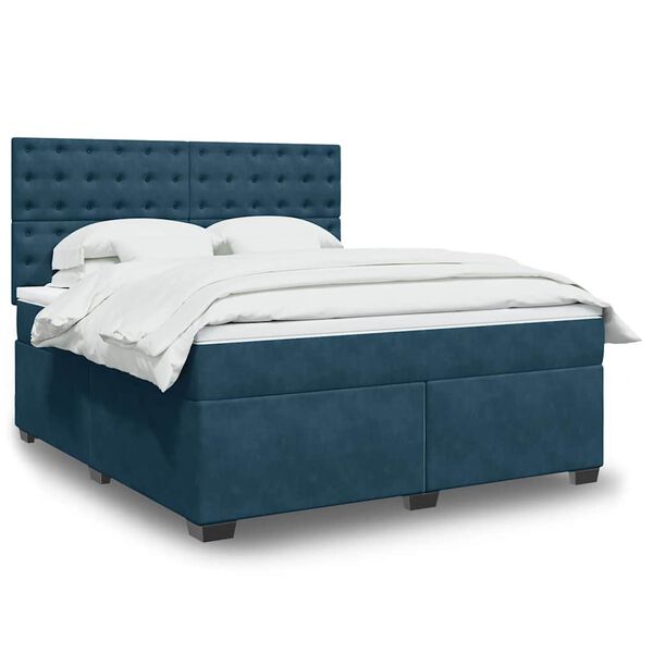 vidaXL &Kappa;&rho;&epsilon;&beta;ά&tau;&iota; Boxspring &mu;&epsilon; &Sigma;&tau;&rho;ώ&mu;&alpha; &Mu;&pi;&lambda;&epsilon; 180x200 &epsilon;&kappa;. &Beta;&epsilon;&lambda;&omicron;ύ&delta;&iota;&nu;&omicron;