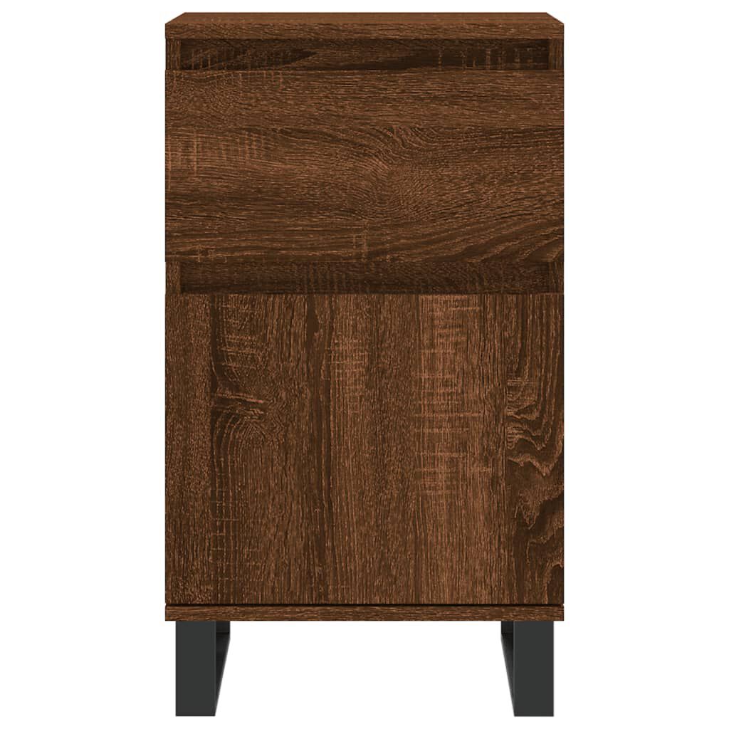 vidaXL Ντουλάπια 2 τεμ. Καφέ Δρυς 40x35x70 εκ. από Επεξεργασμένο Ξύλο