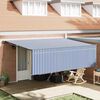 vidaXL Σκηνίτσα Αναδιπλούμενη Μπλε και λευκό 450 x 300 εκ ύφασμα