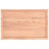 vidaXL Επιφ Τραπεζιού Αν Καφέ 100x60x(2-6)εκ.Ακατέργ. Μασίφ Ξύλο Δρυός