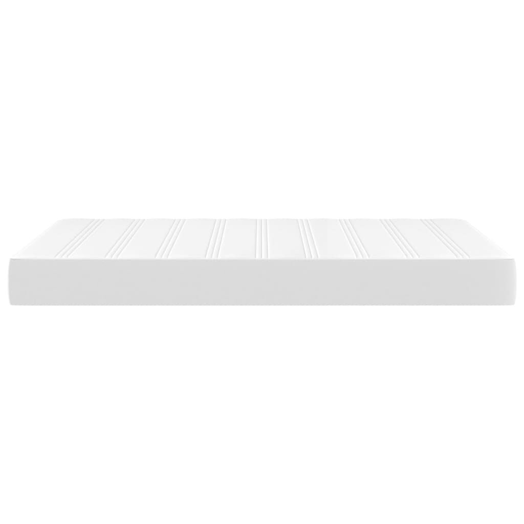 vidaXL Στρώμα με Pocket Springs Λευκό 120x200x20 εκ. Συνθετικό Δέρμα