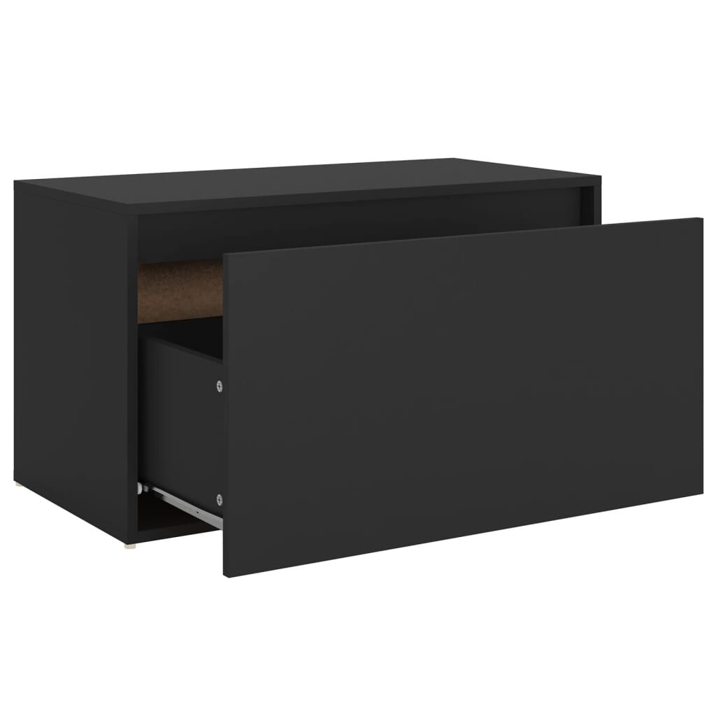 vidaXL Έπιπλο Χολ / Εισόδου Μαύρο 80 x 40 x 45 εκ. από Επεξ. Ξύλο