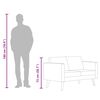 vidaXL Καναπές Διθέσιος Χρώμα Taupe Υφασμάτινος