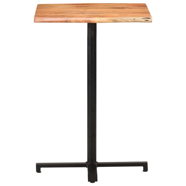 vidaXL Τραπέζι Μπαρ Live Edge 60 x 60 x 110 εκ. από Μασίφ Ξύλο Ακακίας