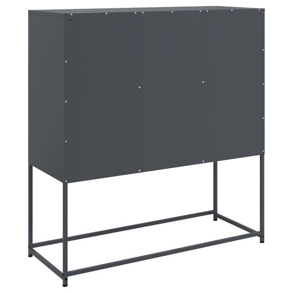 vidaXL Ντουλάπι Ανθρακί 100,5x39x107 εκ. από Ατσάλι