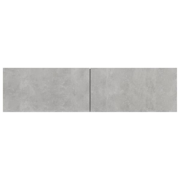 vidaXL Έπιπλο Τηλεόρασης Γκρι Σκυροδέματος 120x30x30εκ. από Επεξ. Ξύλο