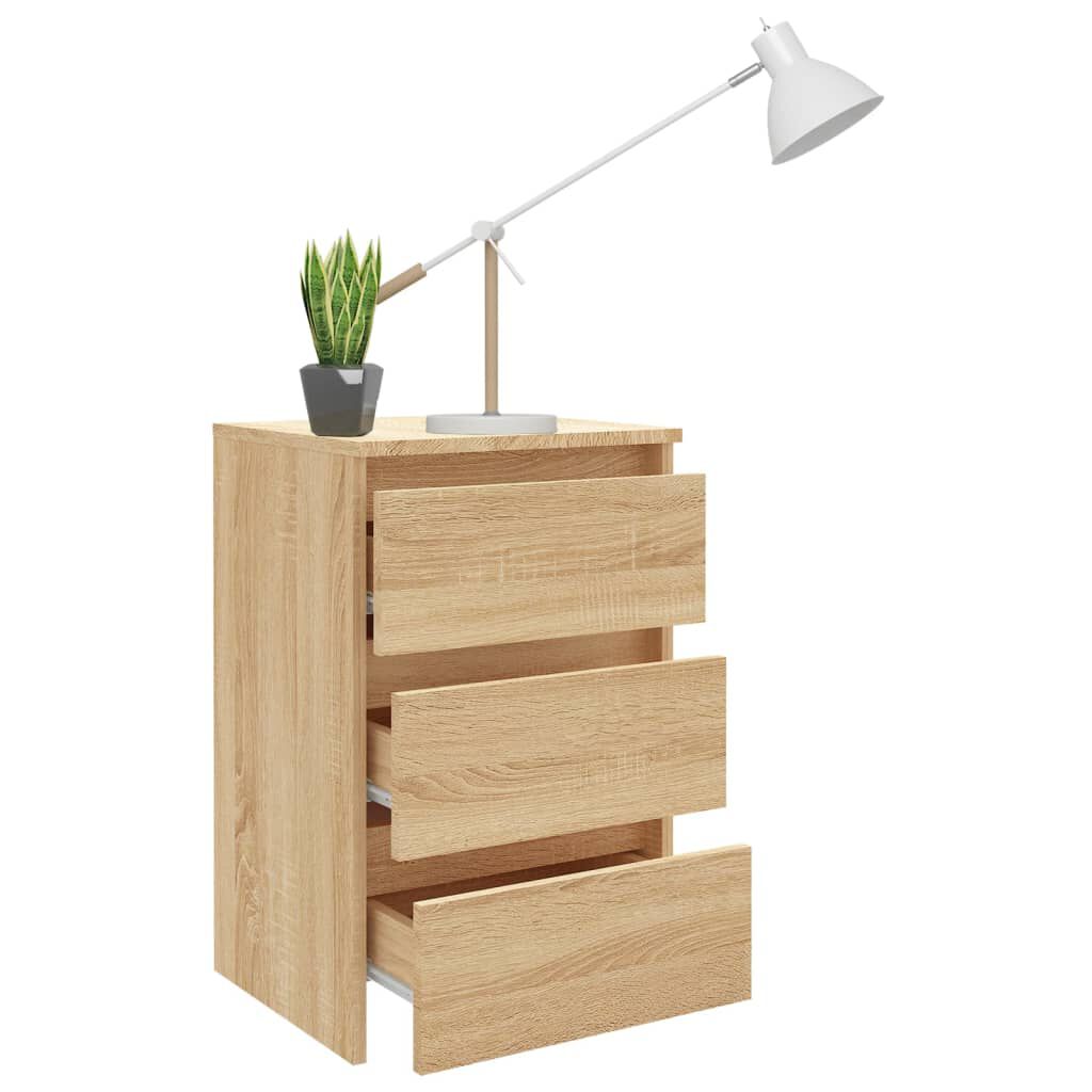vidaXL Κομοδίνο Sonoma Δρυς 40 x 35 x 62,5 εκ. από Επεξ. Ξύλο