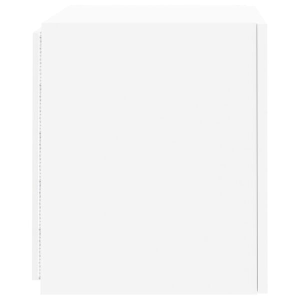 vidaXL Έπιπλο Τοίχου Τηλεόρασης με LED Λευκό 40,5x35x40 εκ.