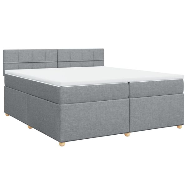 vidaXL &Kappa;&rho;&epsilon;&beta;ά&tau;&iota; Boxspring &mu;&epsilon; &Sigma;&tau;&rho;ώ&mu;&alpha; &Alpha;&nu;&omicron;&iota;&chi;&tau;ό &Gamma;&kappa;&rho;&iota; 200x200 &epsilon;&kappa;. &Upsilon;&phi;&alpha;&sigma;&mu;ά&tau;&iota;&nu;&omicron;