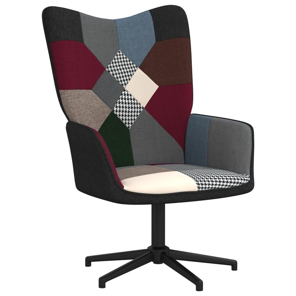 vidaXL Πολυθρόνα Relax Σχέδιο Patchwork Υφασμάτινη