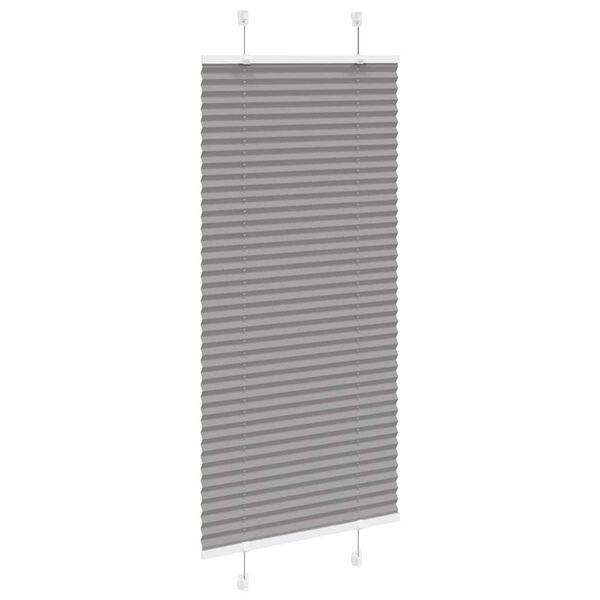 vidaXL Πλισέ περσίδα Ανθρακί 60x100 cm Πλάτος υφάσματος 59,4 cm