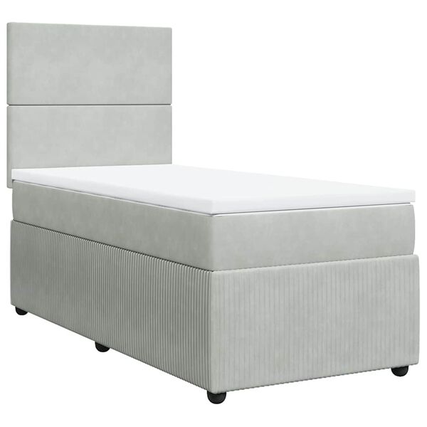 vidaXL &Kappa;&rho;&epsilon;&beta;ά&tau;&iota; Boxspring &mu;&epsilon; &Sigma;&tau;&rho;ώ&mu;&alpha; &Alpha;&nu;&omicron;&iota;&chi;&tau;ό &Gamma;&kappa;&rho;&iota; 80x200 &epsilon;&kappa;. &Beta;&epsilon;&lambda;&omicron;ύ&delta;&iota;&nu;&omicron;