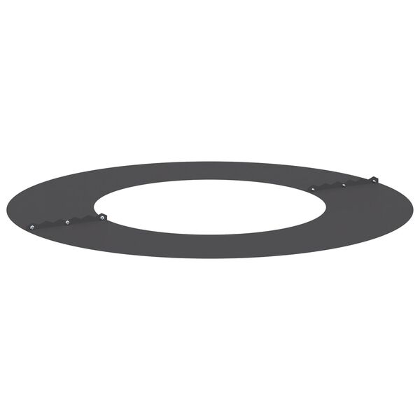 vidaXL Φλατ Δαχτυλίδια Δέντρων 5 pcs Μαύρο Ø40 / 70 εκ. Ατσάλι