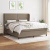 vidaXL &Kappa;&rho;&epsilon;&beta;ά&tau;&iota; Boxspring &mu;&epsilon; &Sigma;&tau;&rho;ώ&mu;&alpha; Taupe 160x200 &epsilon;&kappa;. &Upsilon;&phi;&alpha;&sigma;&mu;ά&tau;&iota;&nu;&omicron;