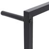vidaXL Βάση για Πετσέτες Επιτοίχια Μαύρη 45 x 10 x 115 εκ. Ατσάλινη