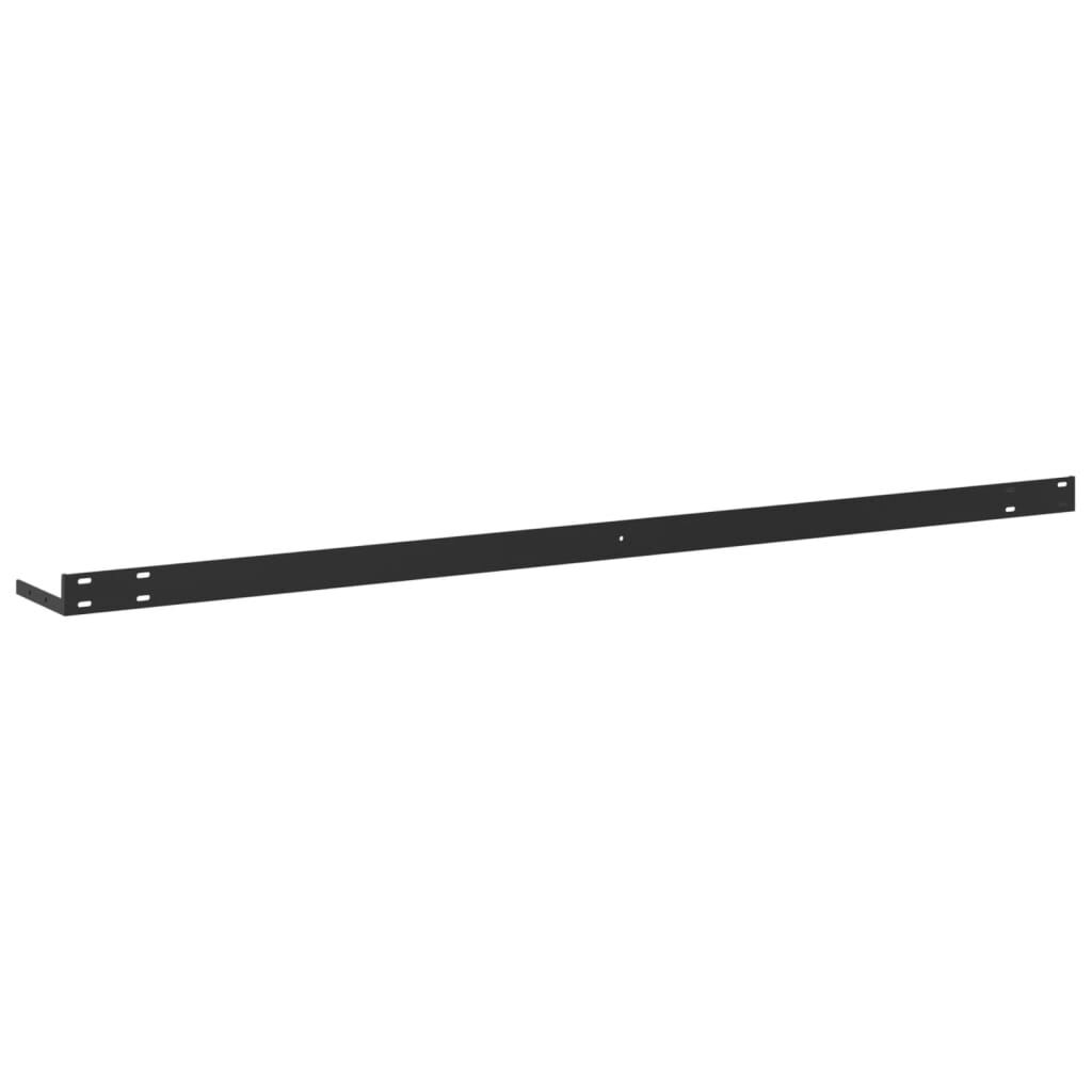 vidaXL Ράφια Τοίχου 2 τεμ. Γκρι Σκυροδέματος 120x23,5x3,8 εκ. MDF