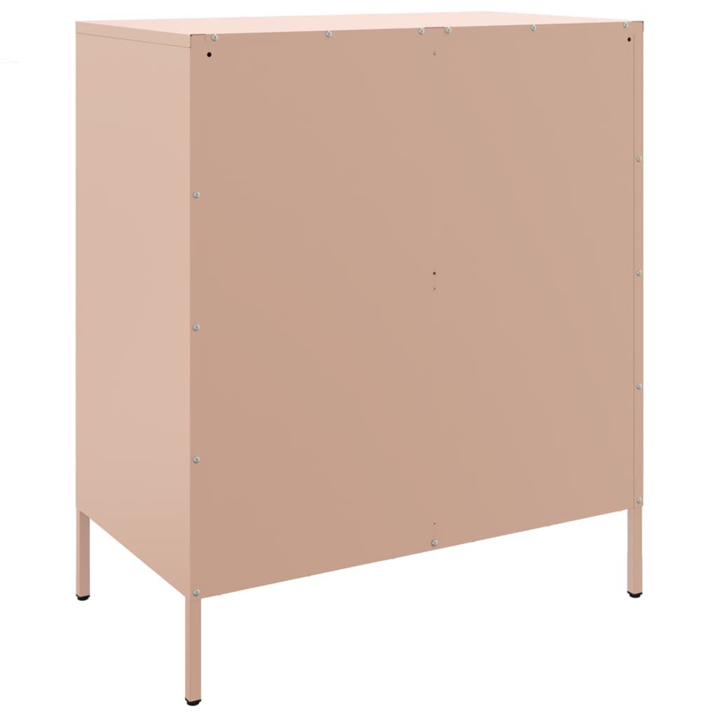 vidaXL Ντουλάπι Ροζ 68x39x79 εκ. από Ατσάλι