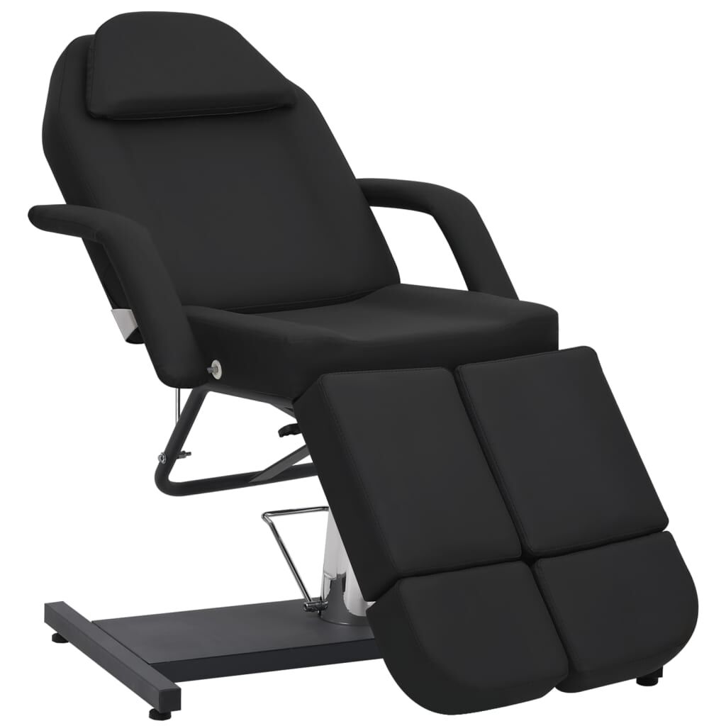 vidaXL Καρέκλα Αισθητικής Μαύρη 180 x 62 x 78 εκ. από Συνθετικό Δέρμα