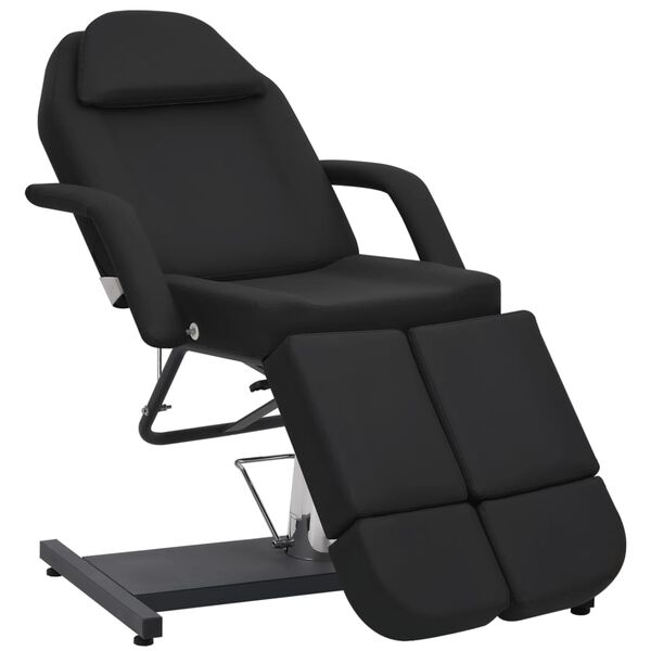 vidaXL Καρέκλα Αισθητικής Μαύρη 180 x 62 x 78 εκ. από Συνθετικό Δέρμα