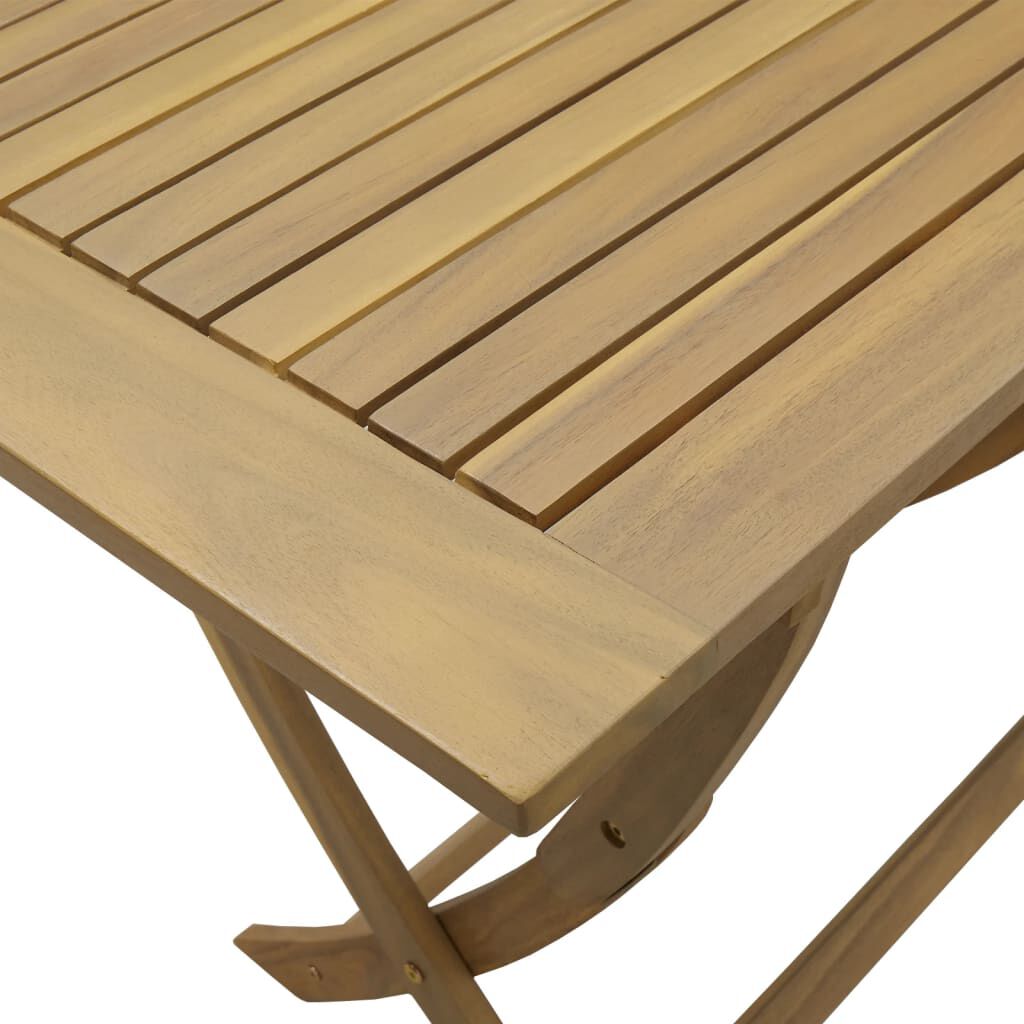vidaXL Τραπέζι Κήπου Πτυσσόμενο 110x55x75 εκ. Μασίφ Ξύλο Ακακίας