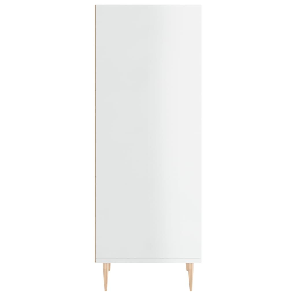 vidaXL Ντουλάπι Γυαλιστερό Λευκό 34,5 x 32,5 x 90 εκ. Επεξεργ. Ξύλο