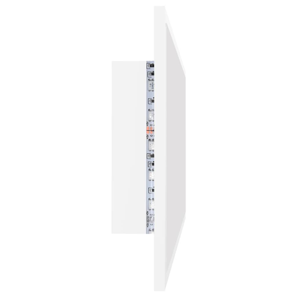 vidaXL Καθρέφτης Μπάνιου με LED Λευκός 90 x 8,5 x 37 εκ. Ακρυλικός