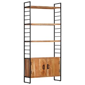 vidaXL &Beta;&iota;&beta;&lambda;&iota;&omicron;&theta;ή&kappa;&eta; &mu;&epsilon; 4 &Epsilon;&pi;ί&pi;&epsilon;&delta;&alpha; 80 x 30 x 180 &epsilon;&kappa;. &Mu;&alpha;&sigma;ί&phi; &Xi;ύ&lambda;&omicron; &Alpha;&kappa;&alpha;&kappa;ί&alpha;&sigmaf;