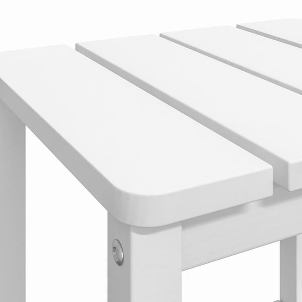 vidaXL Τραπέζι Κήπου Adirondack Λευκό 38 x 38 x 46 εκ. από HDPE