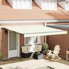vidaXL Σκηνίτσα Αναδιπλούμενη Κρεμ 350 x 250 εκ Ύφασμα και Μέταλλο